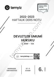 Devletler Umumi Hukuku TEK 22-23 Güz 6