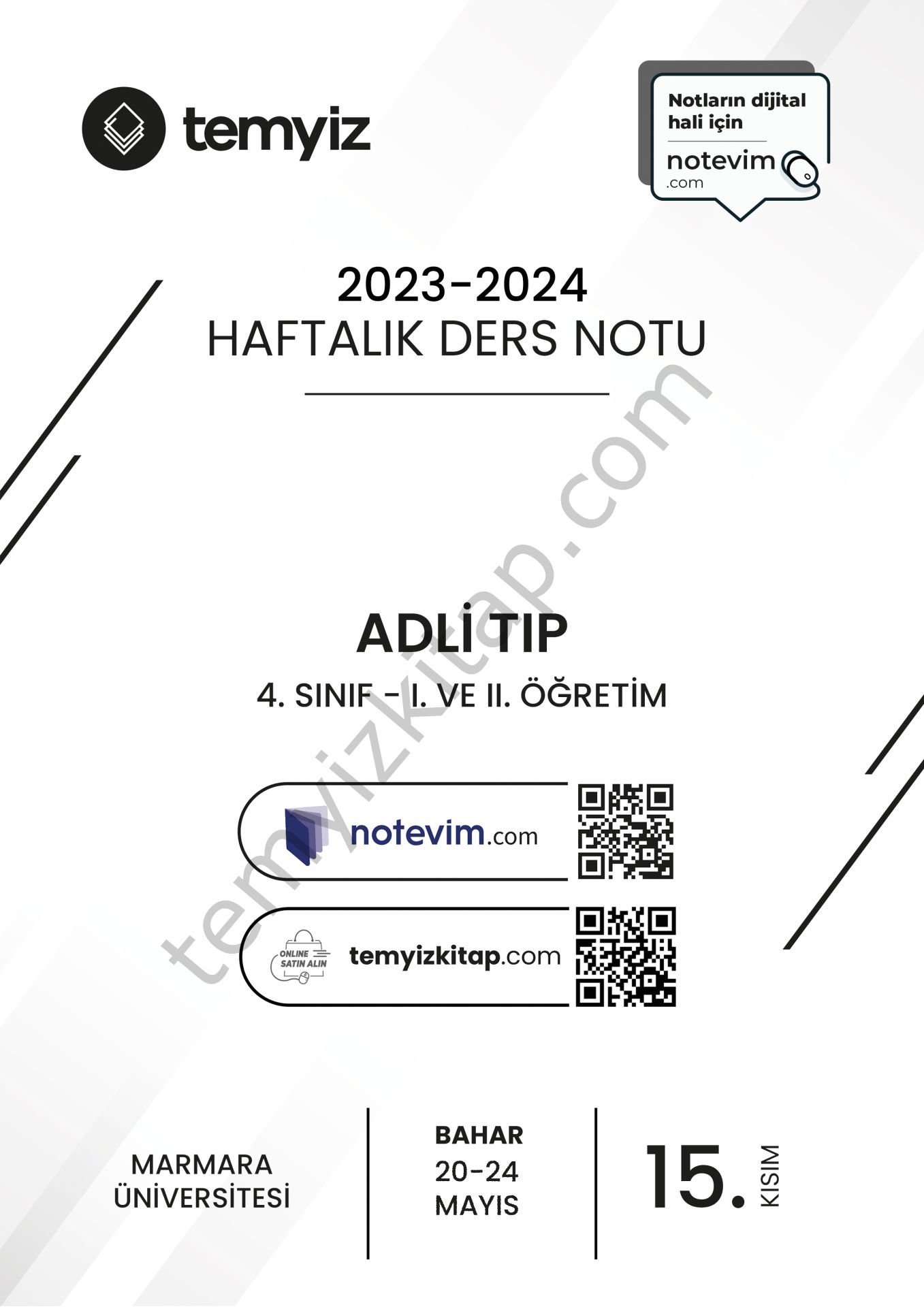 Adli Tıp 23-24 Bahar 15