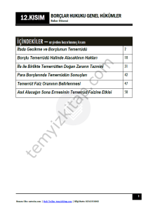 Borçlar Hukuku Genel Hükümler 23-24 Bahar 12