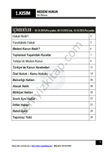 Medeni Hukuk 24-25 Güz 1