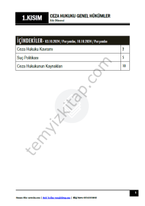 Ceza Hukuku Genel Hükümler 24-25 Güz 1