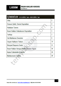 İnsan Hakları 24-25 Güz 1