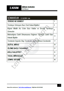 Miras Hukuku 24-25 Güz 2