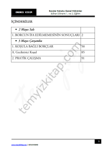 Borçlar Hukuku Genel Hükümler 22-23 Bahar 10