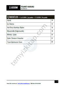 Ticaret Hukuku 24-25 Güz 2