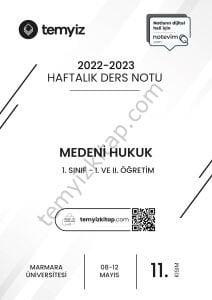 Medeni Hukuk 22-23 Bahar 11