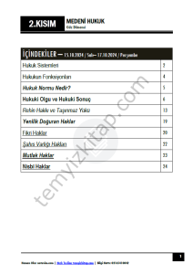 Medeni Hukuk 24-25 Güz 2