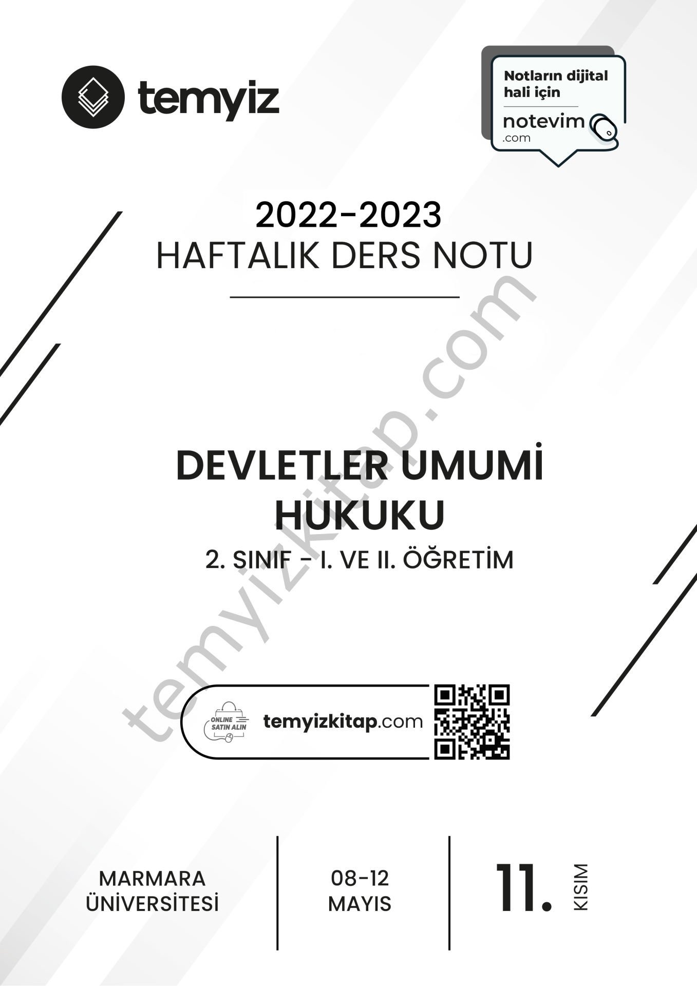 Devletler Umumi Hukuku 22-23 Bahar 11