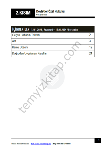 Devletler Özel Hukuku 24-25 Güz 2