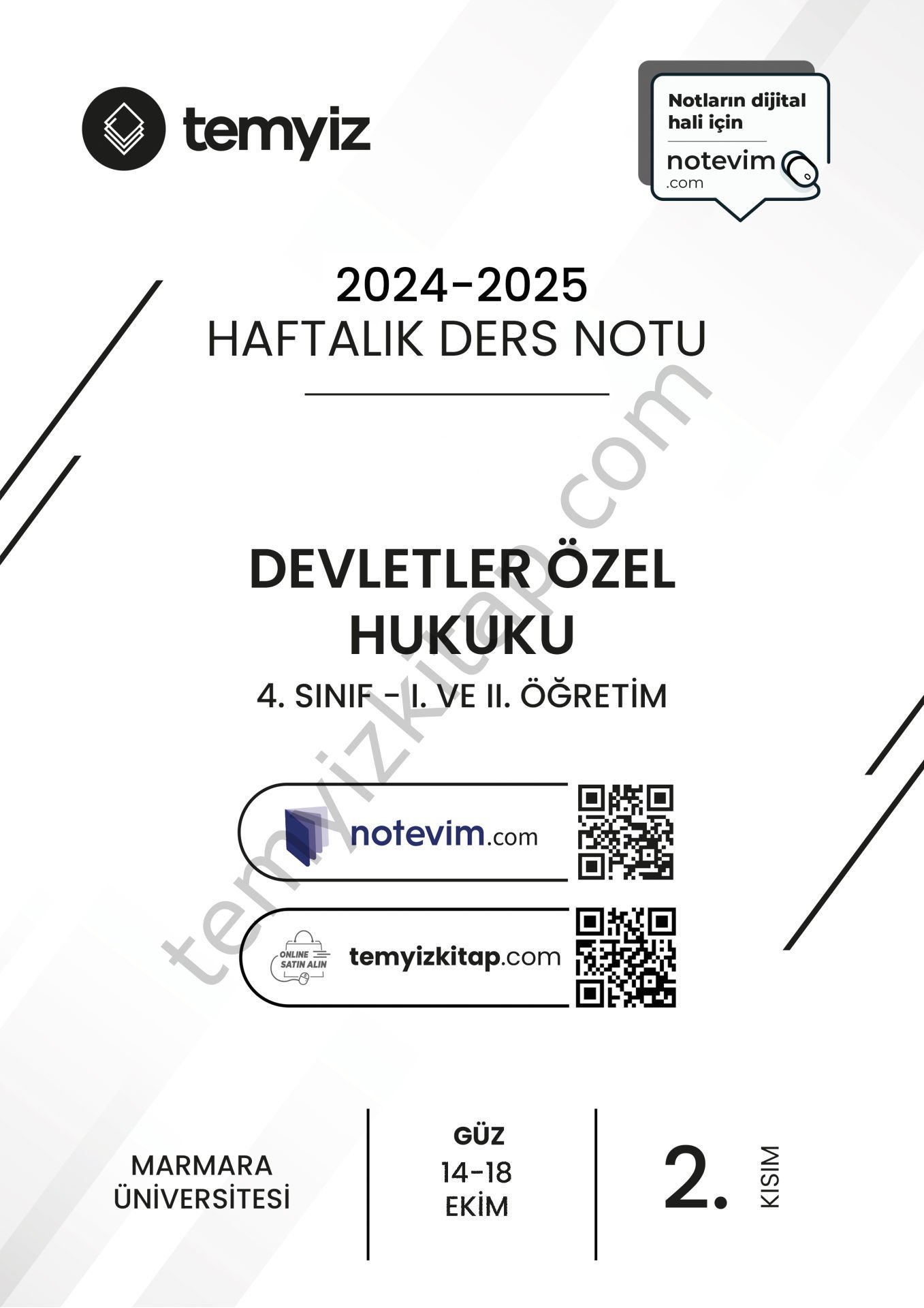 Devletler Özel Hukuku 24-25 Güz 2