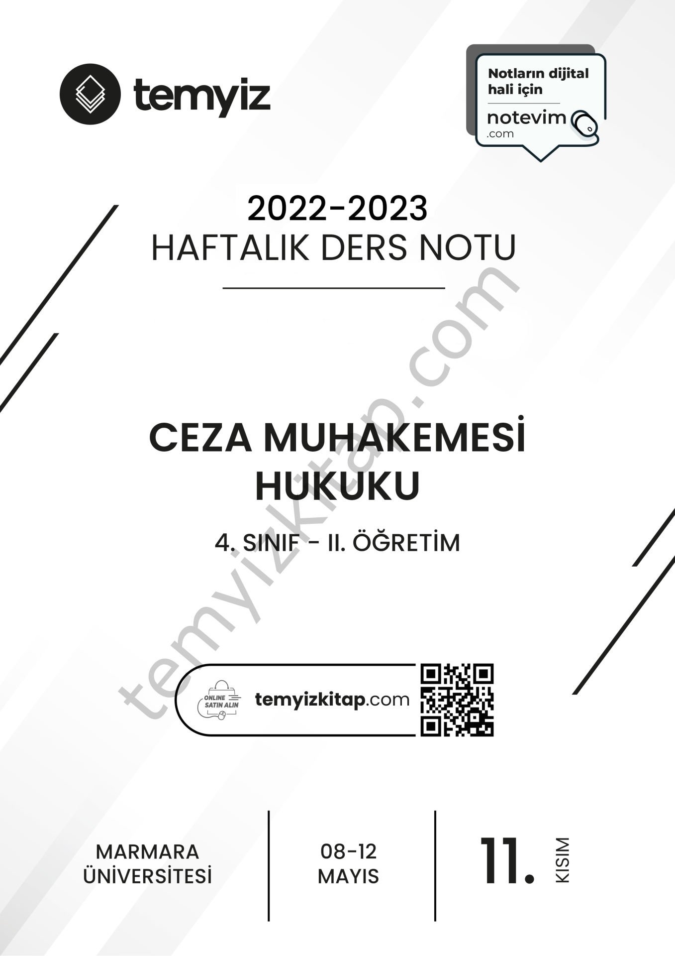 Ceza Muhakemesi Hukuku 2.Öğretim 22-23 Bahar 11