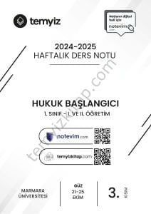 Hukuk Başlangıcı 24-25 Güz 3