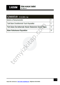 Türk Hukuk Tarihi ÇİFT 24-25 Güz 3