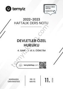 Devletler Özel Hukuku 22-23 Bahar 11
