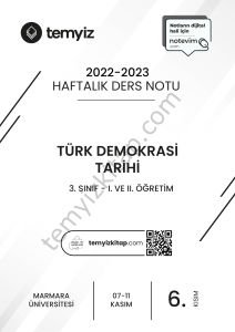 Türk Demokrasi Tarihi 22-23 Güz 6