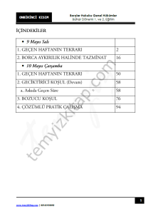 Borçlar Hukuku Genel Hükümler 22-23 Bahar 11