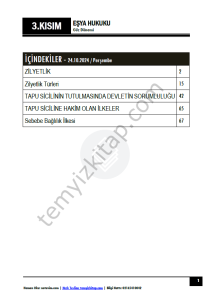 Eşya Hukuku 24-25 Güz 3