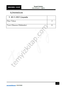 Ticaret Hukuku 1.Öğretim 22-23 Güz 9