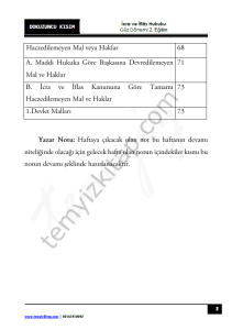 Şehir Üniversitesi Sigorta Hukuku 22-23 Güz 9