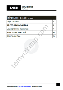 Eşya Hukuku 24-25 Güz 4