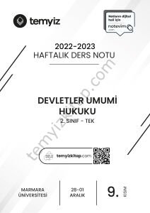 Devletler Umumi Hukuku TEK 22-23 Güz 9