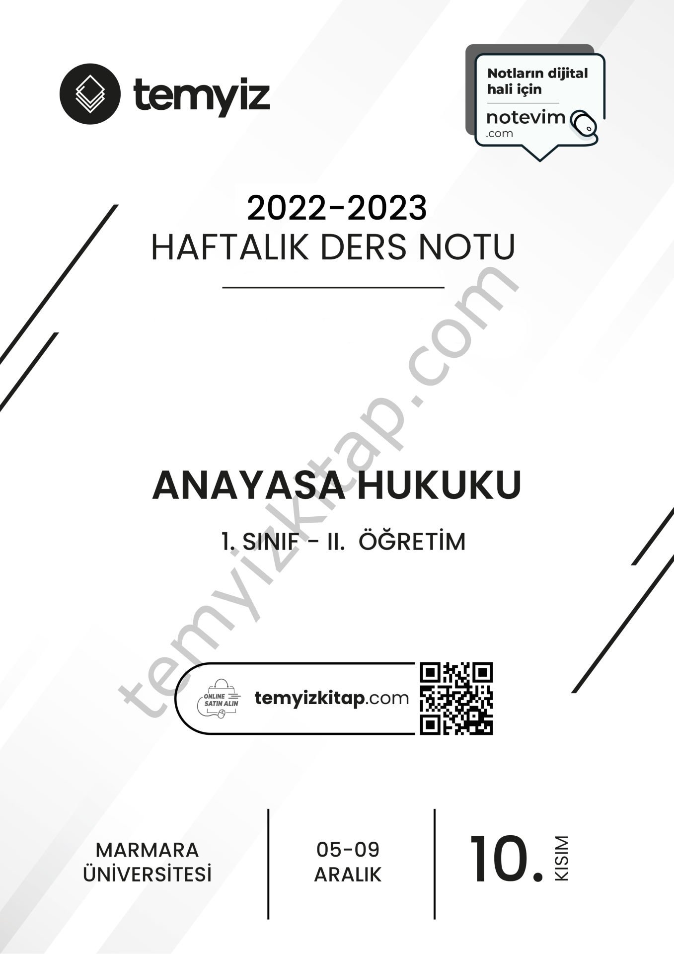 Anayasa Hukuku 2.Öğretim 22-23 Güz 10