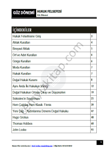 Hukuk Felsefesi 24-25 Güz 1-15 Tüm Haftalar