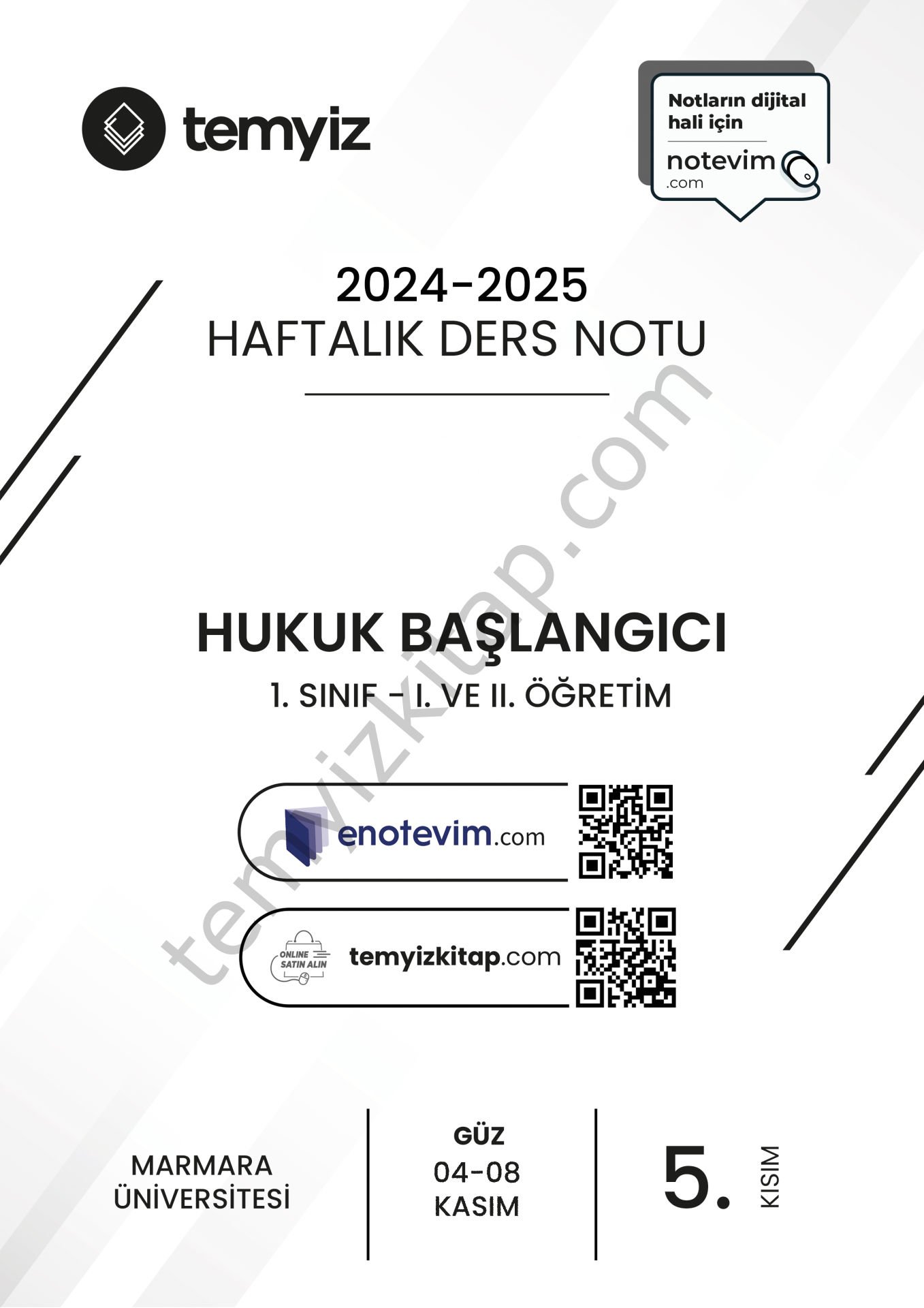 Hukuk Başlangıcı 24-25 Güz 5