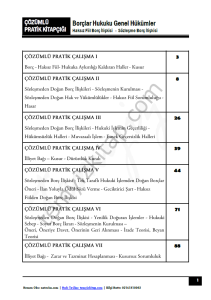 Borçlar Hukuku Genel Hükümler 2023 Çözümlü Pratik Çalışma Kitapçığı