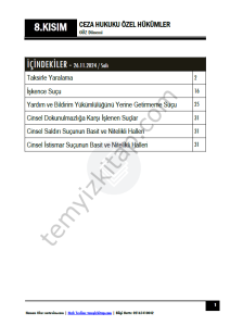 Ceza Hukuku Özel Hükümler 24-25 Güz 8