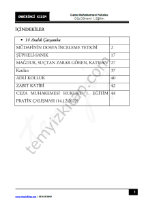 Ceza Muhakemesi Hukuku 1.Öğretim 22-23 Güz 11