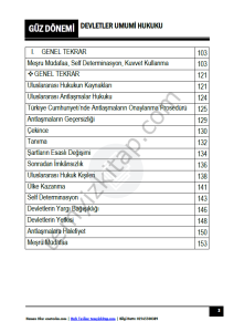Devletler Umumi Hukuku 24-25 Güz 1-15 Tüm Haftalar