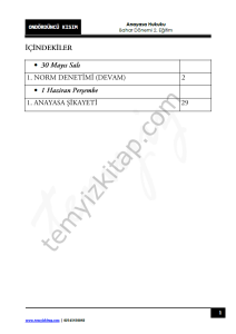 Anayasa Hukuku 2.Öğretim 22-23 Bahar 14