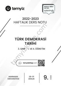 Türk Demokrasi Tarihi 22-23 Güz 9