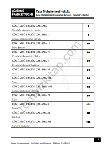 Ceza Muhakemesi Hukuku 2023 Çözümlü Pratik Çalışma Kitapçığı