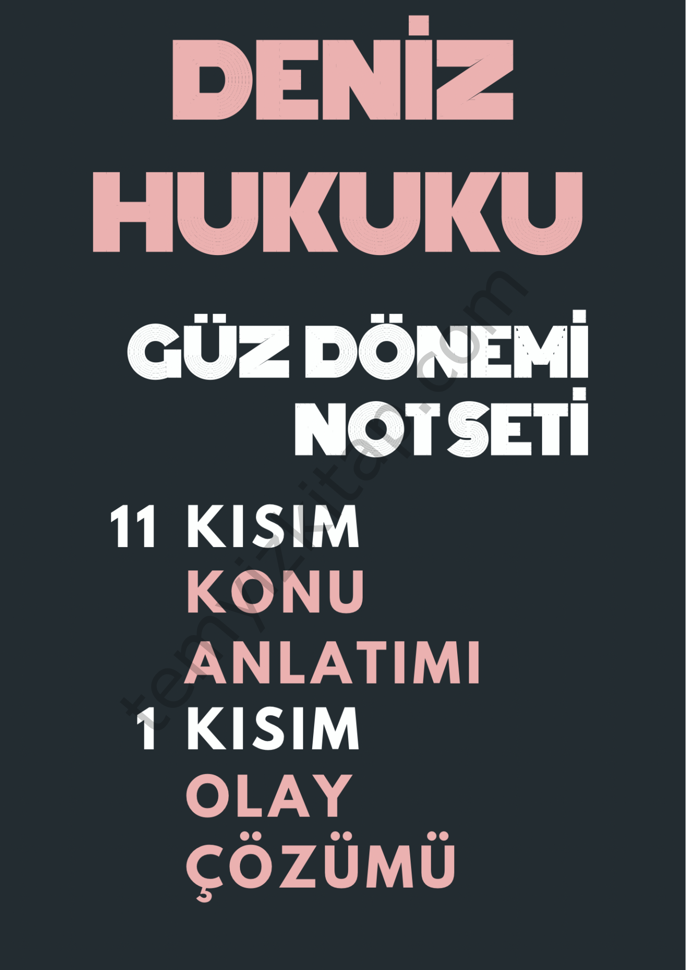 2023 DENİZ HUKUKU - GÜZ DÖNEMİ SETİ