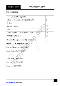 Ceza Muhakemesi Hukuku 1.Öğretim 22-23 Güz 12