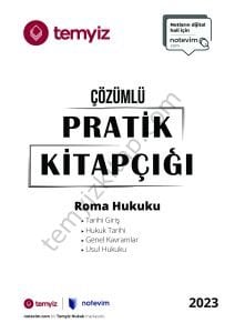 Roma Hukuku 2023 Çözümlü Pratik Çalışma Kitapçığı