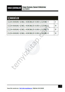 Ceza Hukuku Genel Hükümler 2024-2025 Vize Çözümleri