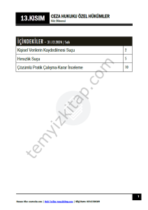 Ceza Hukuku Özel Hükümler 24-25 Güz 13