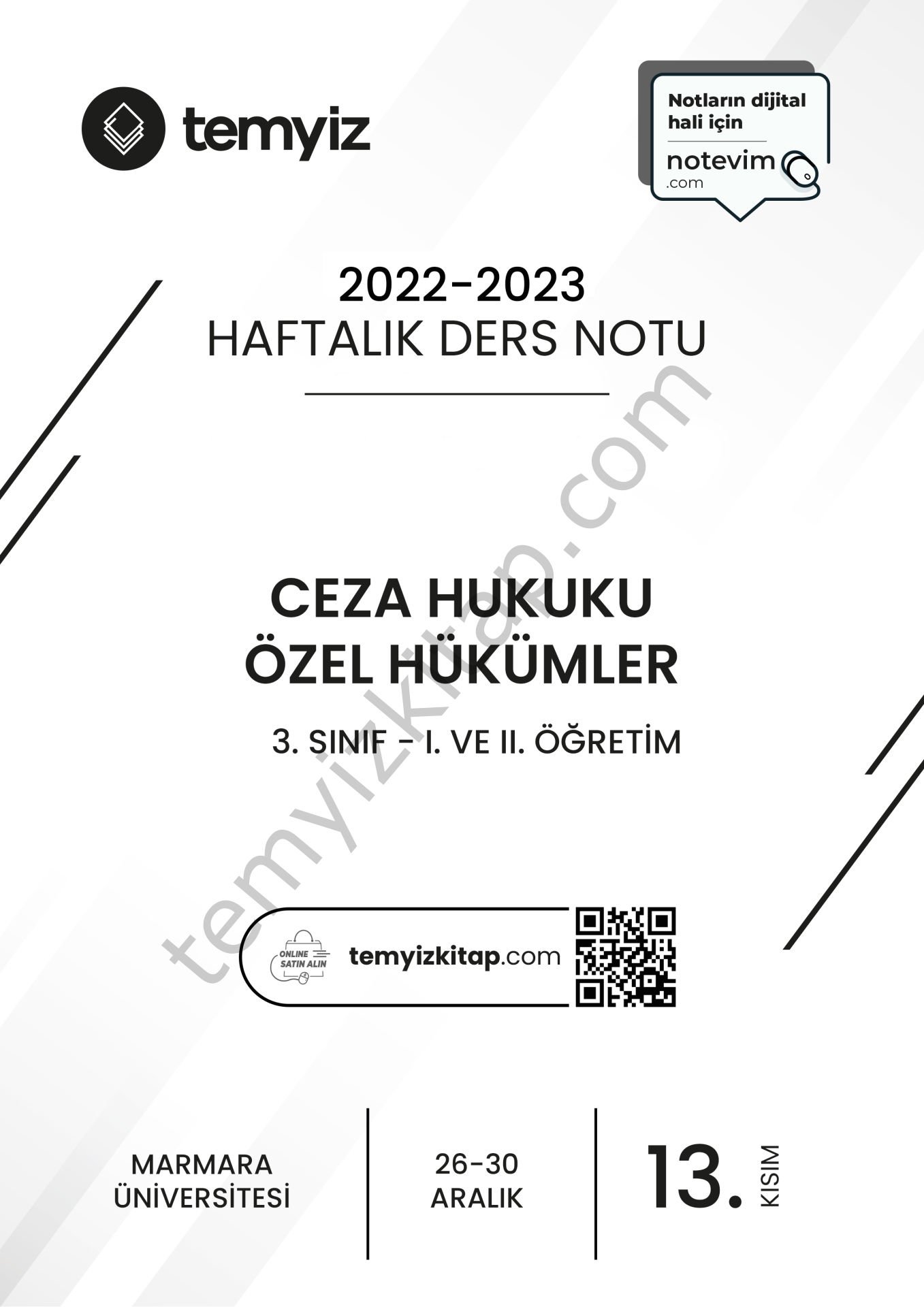 Ceza Hukuku Özel Hükümler 22-23 Güz 13