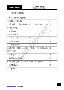 Ticaret Hukuku 1.Öğretim 23-24 Güz 2