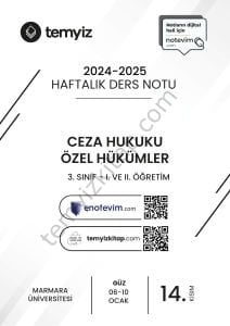 Ceza Hukuku Özel Hükümler 24-25 Güz 14