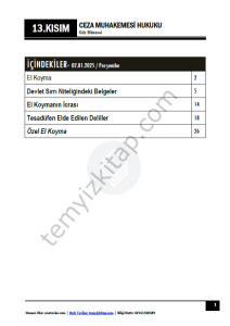 Ceza Muhakemesi Hukuku 2.Öğretim 24-25 Güz 13