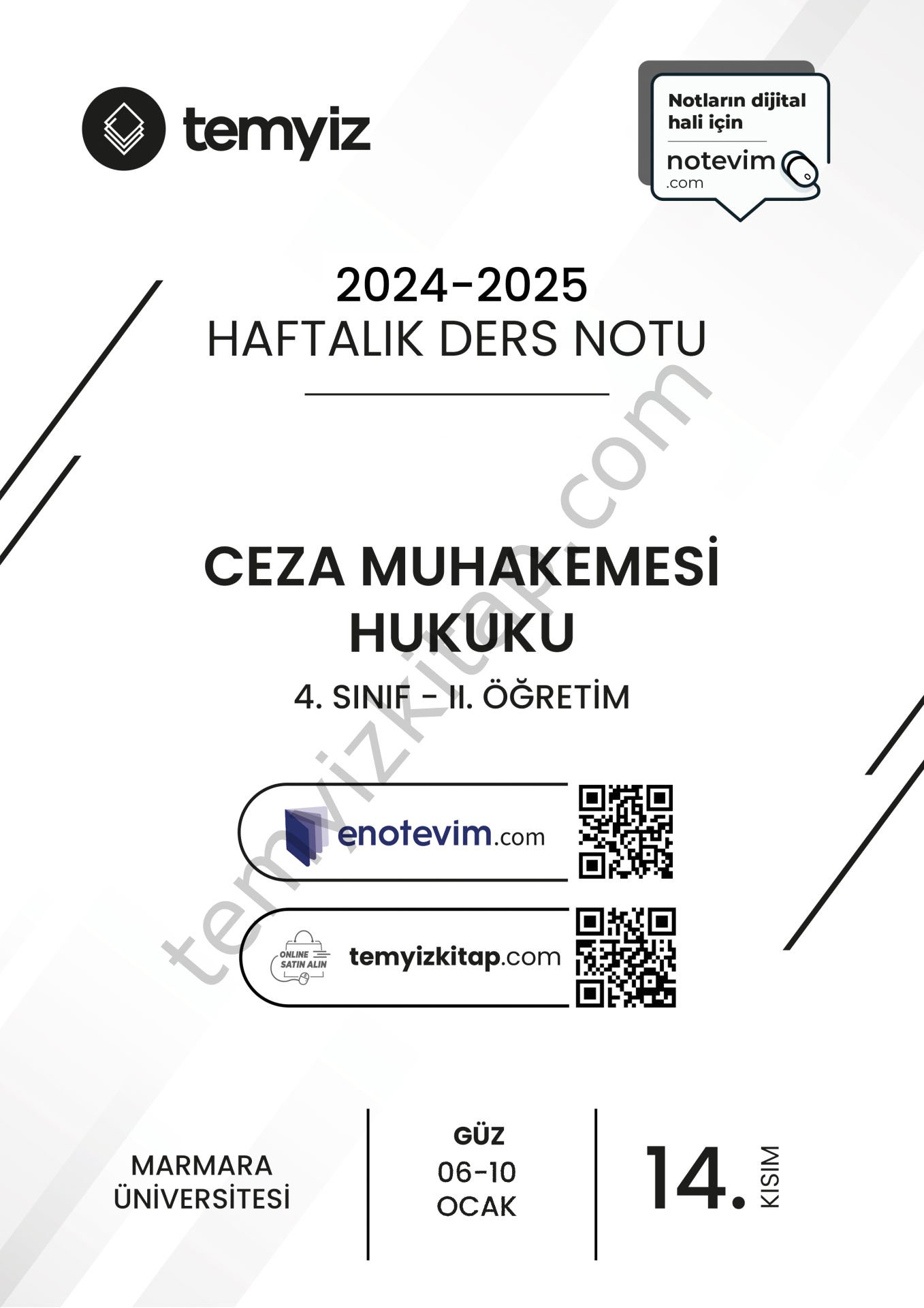 Ceza Muhakemesi Hukuku 2.Öğretim 24-25 Güz 14