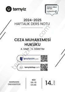 Ceza Muhakemesi Hukuku 2.Öğretim 24-25 Güz 14