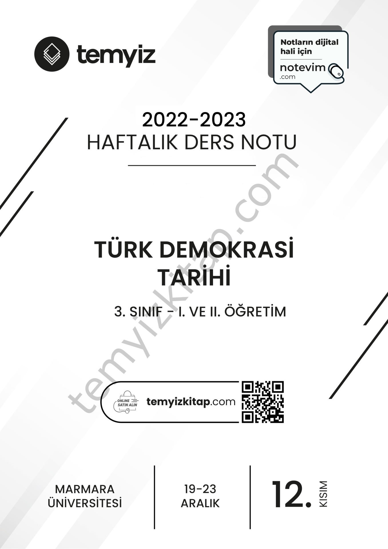 Türk Demokrasi Tarihi 22-23 Güz 12