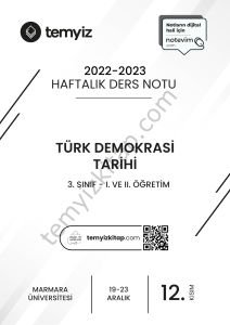 Türk Demokrasi Tarihi 22-23 Güz 12