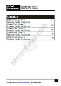 Devletler Özel Hukuku 2024-2025 Güz Dönemi Çözümlü Pratik Kitapçığı
