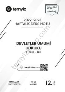 Devletler Umumi Hukuku TEK 22-23 Güz 12